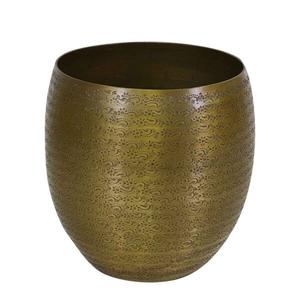 Цветочный горшок Casa Moro Leon, 24x26x24 см цвет messing matt