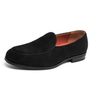 WEISHIBANGWEI Мужские лоферы черные с потайной платформой, цвет Black Hidden Wedge