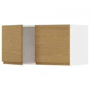 Кухонный навесной шкаф, VOXTORP под дуб, 80x40 см, с 2 дверцами METOD IKEA