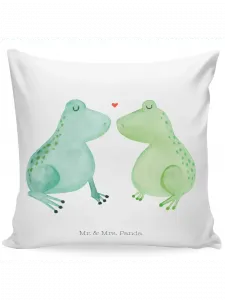 Подушка Mr & Mrs Panda 40x40 Frosch Liebe, белый