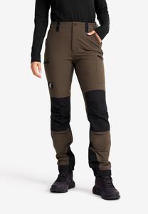 Брюки RevolutionRace Nordwand Highwaist Stretch, Mud/Dark Brown