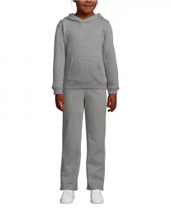 Детская толстовка с капюшоном Lands' End, серый