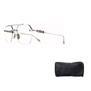 Chrome Hearts Авиаторские очки унисекс разноцветные, Silver Brushed Silver