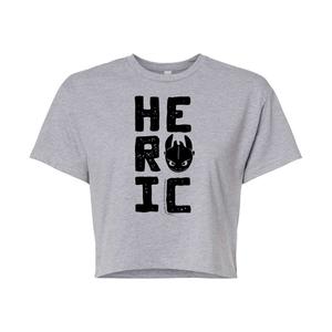 Укороченная футболка «Как приручить дракона» для юниоров Licensed Character, серый