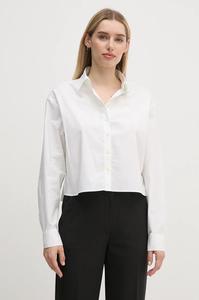 Хлопковая рубашка Calvin Klein Jeans, бежевый