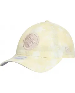 Женская регулируемая кепка Pittsburgh Steelers Frond 9TWENTY, кремовая New Era