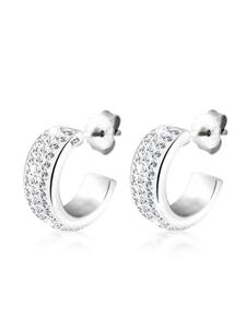 Elli Серьги из серебра 925 пробы, белые