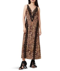 Платье AllSaints Melia Dress, Evia Golden Brown