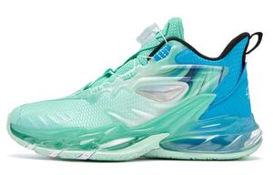 Canglong 7.0 амортизирующие, износостойкие детские баскетбольные кроссовки mid top teal QIAODAN, Teal