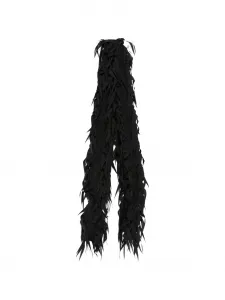 Шарф с необработанными краями Nº21, черный