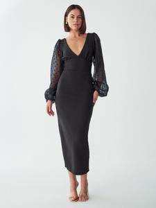 Миди платье BWLDR JACOBS, Black