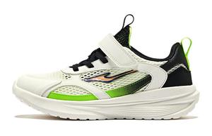 Антискользящие износостойкие низкие детские беговые кроссовки Kids' ERKE KIDS, белый/черный/зеленый