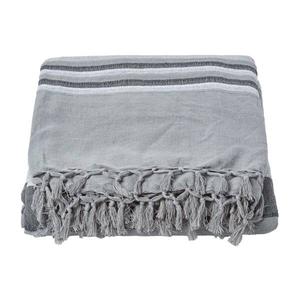Покрывало Homescapes Morocco gestreift, 150x1x200 см, серый