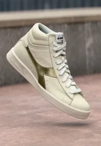 Высокие кроссовки game metal Diadora, White/Gold-Coloured