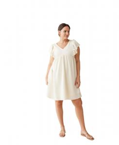 Платье для беременных Ingrid + Isabel Materniy Madeline с рукавами-крылышками, цвет "пахта", размер XL Ingrid + Isabel, Buttermilk