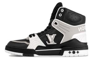 LOUIS VUITTON Кроссовки для скейтбординга Trainer с амортизацией, износостойкие, мужские, черные