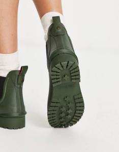 Женские сапоги Barbour Wilton Chelsea короткие резиновые, оливковый