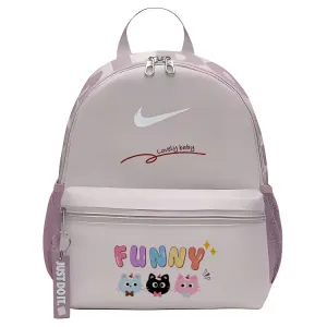 Nike Тканевый рюкзак женский серый фиолетовый и фуксия и белый, Multicolor Cat