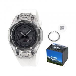 Унисекс часы CASIO серии с двойным дисплеем жидкокристаллическим/аналоговым черные