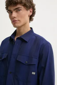 Хлопковая рубашка G-Star Raw, темно-синий