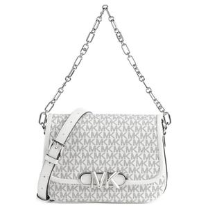 MICHAEL KORS Женская сумка через плечо из текстурированного полотна слоновой кости