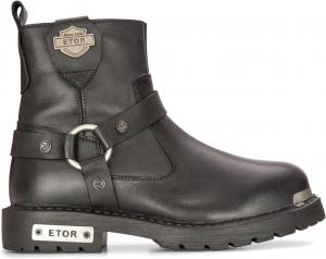 Мужские кожаные военные ботинки черные тактические байкерские мотоциклетные панк-вестерн Infinity Leather