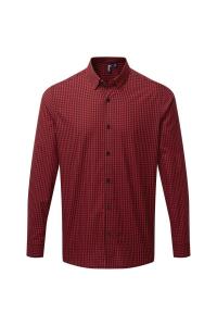 Рубашка в клетку Maxton с длинными рукавами Premier, черный