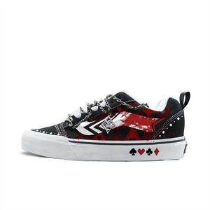Vans Knu Skool устойчивые к истиранию низкие кроссовки для скейтбординга Unisex красные