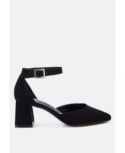 Сандалии Rozita на блочном каблуке из микрофибры London Rag, черный