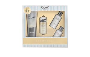 Olay Набор для ухода за кожей с мультиэффектом восстановления подтягивающий увлажняющий и увлажняющий очищающий уменьшающий морщины комплект из 3 штук
