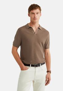 Рубашка поло WE Fashion, серо-коричневый