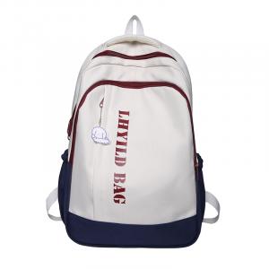 Нейлоновый рюкзак унисекс бело-синий/желтый/коричневый/черный Deli Bear, желтый с брелоком