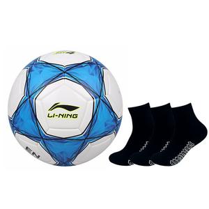 LINING Размер 4 футбольный мяч TPU бесшовный термосклеивание Unisex синий белый