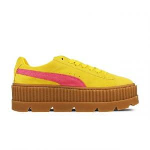 Желтые женские кроссовки Fenty Pluged Creather X Rihanna Puma, желтый