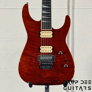 Электрогитара Jackson Custom Shop Soloist 2H FR с футляром - Цвет Root Beer