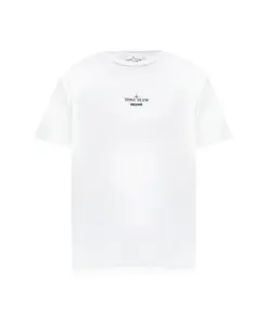 Футболка с логотипом, белая. Stone Island, белый