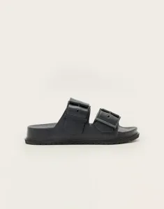 Черные сандалии с двумя ремешками AllSaints Sian