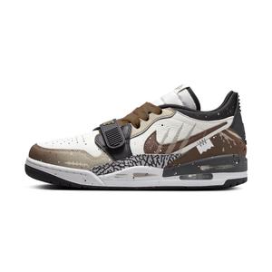 Jordan Легги 312 устойчивые к истиранию низкие винтажные баскетбольные кроссовки unisex black brown