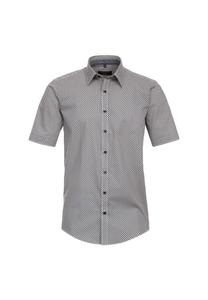 Мужская повседневная рубашка, принт с короткими рукавами, повседневный крой CASAMODA, темно-синий