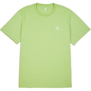 Футболка Unisex Go To с вышивкой звезд и шевроном, ярко-зеленая Converse