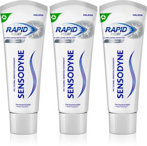 Быстро отбеливающая зубная паста для чувствительных зубов Sensodyne, 3× 75 мл