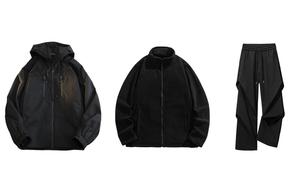 WARRIOR Куртка Unisex, Black+Black+Black[3-in-1 Waterproof Clothing Sets]