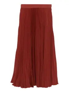 Юбка миди со складками FARM Rio, коричневый