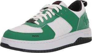 Кроссовки Hugo Mens Chunky из кожи с низким профилем, зеленый