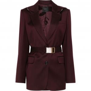 Однобортный приталенный блейзер PINKO, Бордовый