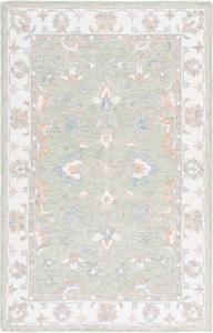 SAFAVIEH ковер 275 x 366 см - Heritage Collection - большой - Green & Ivory, ручной работы из шерсти, идеально для гостиной, спальни, столовой (HG125Y)