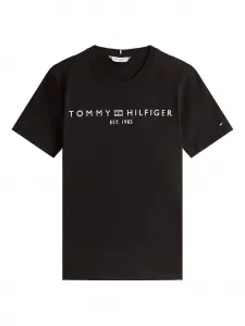 Футболка с вышитым логотипом Tommy Hilfiger, черный
