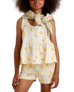 Комплект Bonnie Mob с топом и шортами в оборках The bonnie mob, оранжевый