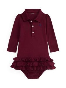 Детское вязаное платье-поло Ralph Lauren, Classic Wine