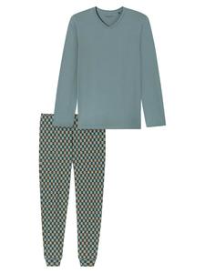 Schiesser Повседневная пижама базового цвета в минеральном оттенке